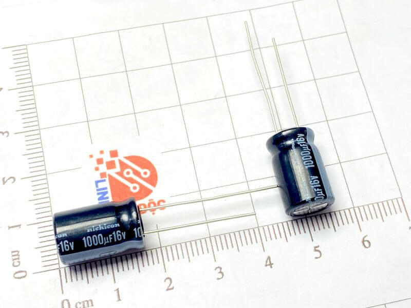 Tụ Hóa Nichicon 1000uF 16V 10x16mm_1