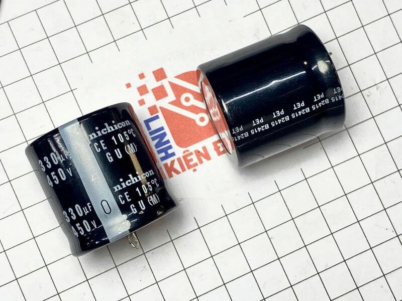 Tụ hóa nichicon 330uF 450V kích thước 35x35mm