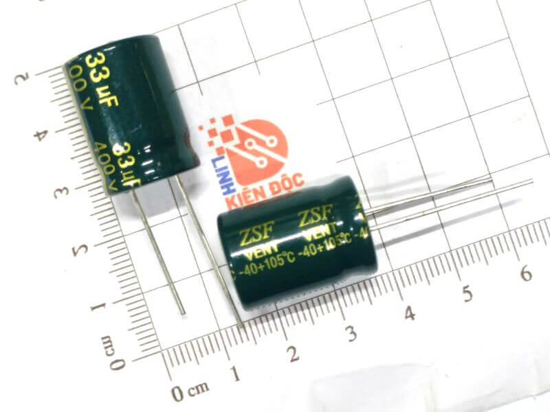 Tụ Hóa 33uF 400V kích thước 16x22mm