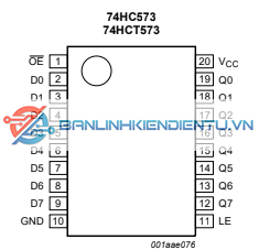 Sơ đồ mô tả chân HC573A