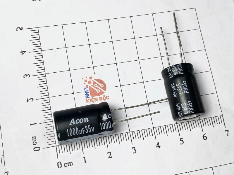 Tụ Hóa Acon 1000uF 35V kích thước 13x21mm