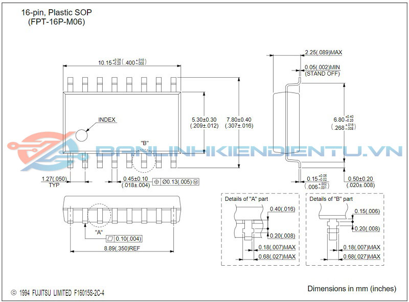 Kích thước MB3790
