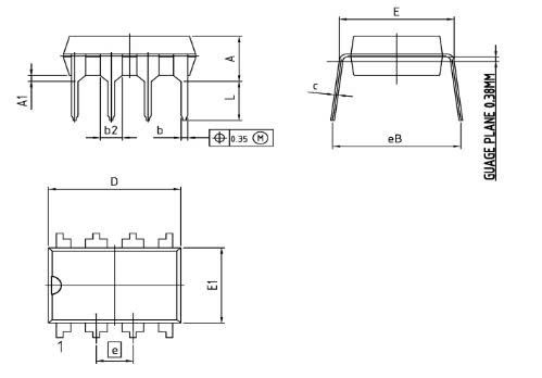Kích thước ICE3BR1765JZ