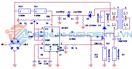 Mạch ứng dụng UC3842