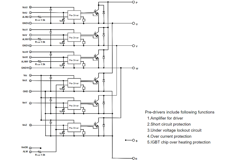 Cấu Tạo 6MBP50TEA060-50