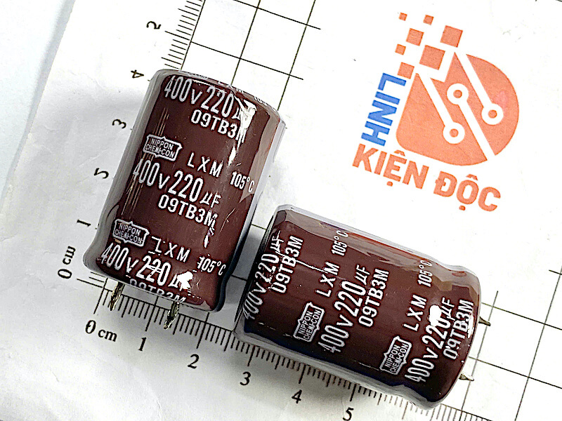 Tụ hóa 220uF 400V NIPPON 25x36mm