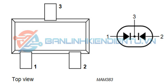 Sơ đồ chân và cấu tạo trong BAV70