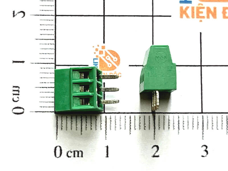 Cầu đấu Terminal KF128 3P 2.54mm chân vuông đồng thẳng