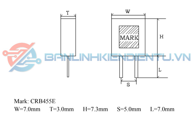 Kích thước CRB-455E