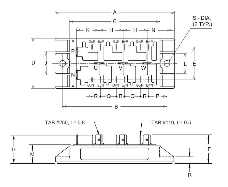 Kích thước CM30TF-12H