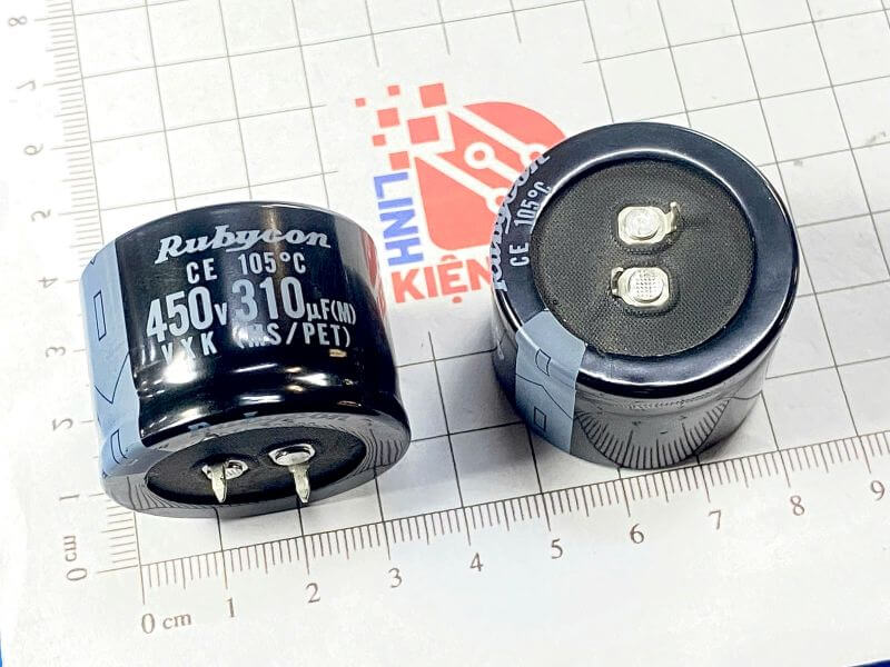 Tụ hóa Rubycon 310uF 450V 35x25mm_1 Tụ hóa Rubycon 310uF 450V 35x25mm_1