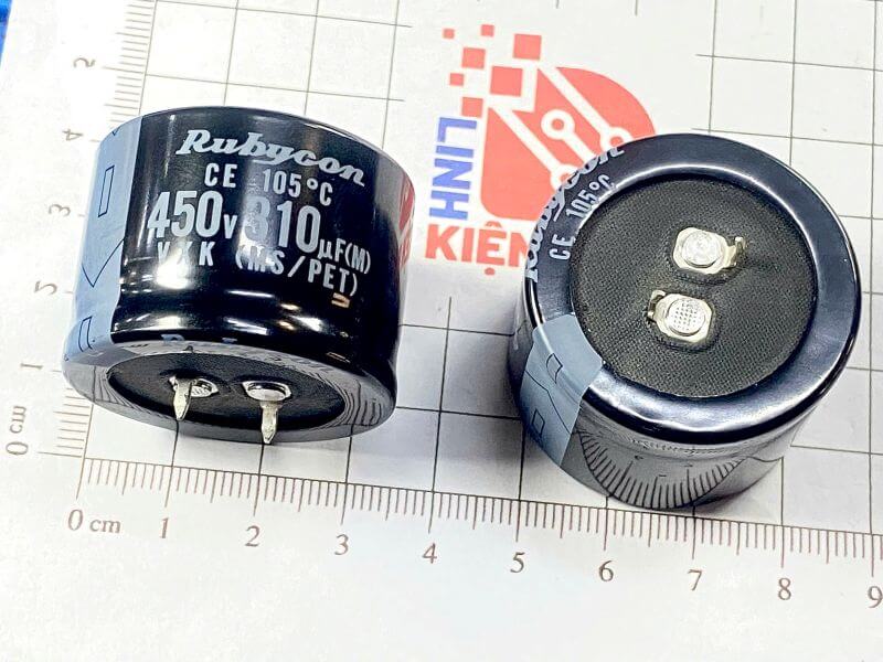 Tụ hóa Rubycon 310uF 450V 35x25mm_2 Tụ hóa Rubycon 310uF 450V 35x25mm_1