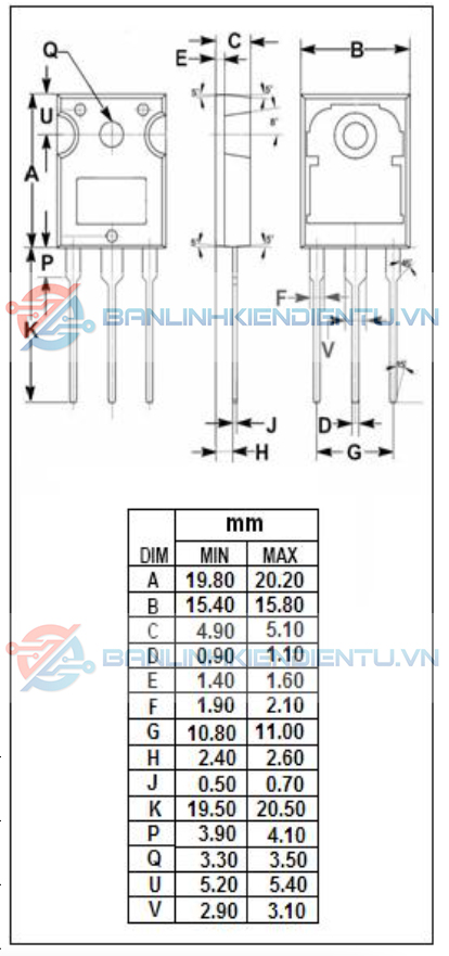 kích thước IRFP4227