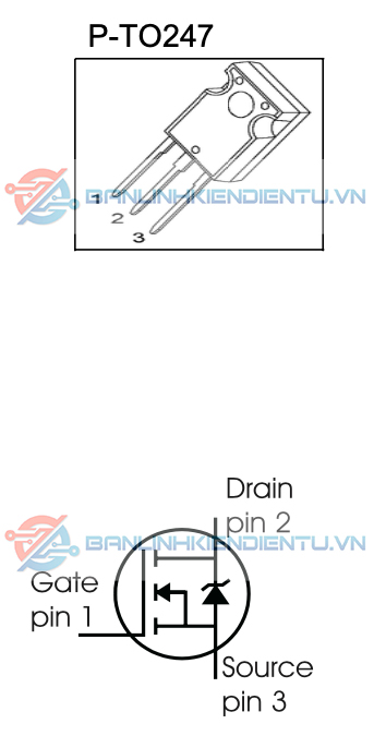 sơ đồ chân SPW17N80C3