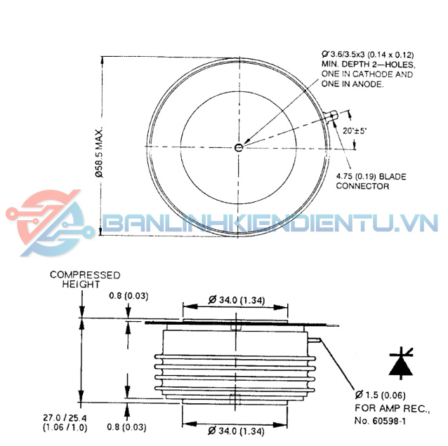 Kích thước N370CH12 (mm)
