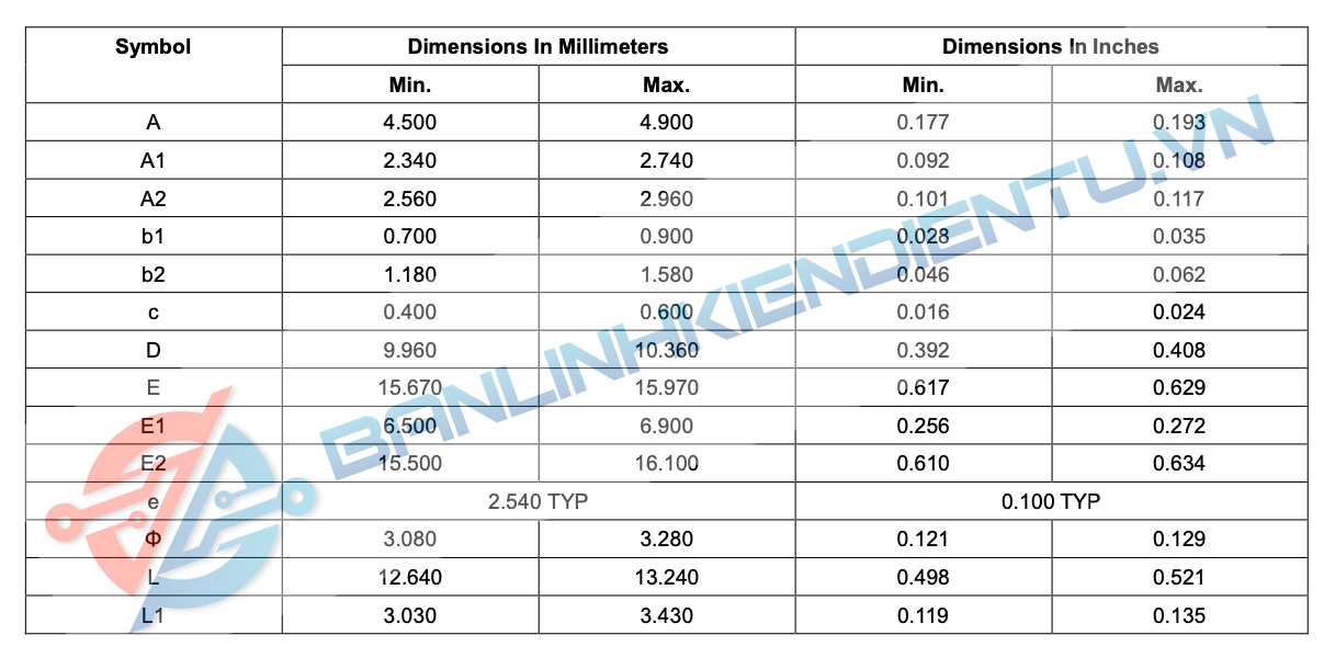 kích thước NCE65TF130F.2