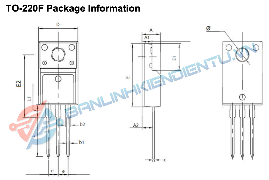 kích thước NCE65TF130F
