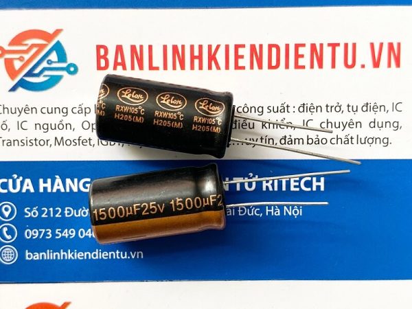 tụ hóa 1500uF 25V 12.5x25mm