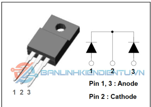 Sơ đồ chân và cấu tạo trong SF10A300HPI