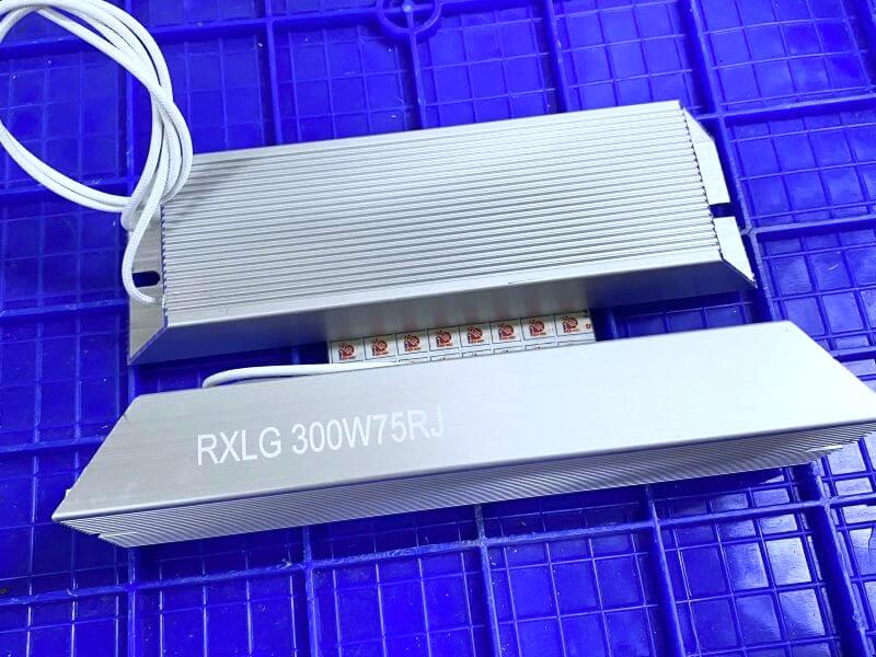 Điện trở xả vỏ nhôm 300W 75R RXLG 215x60x30mm - Ảnh 2