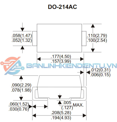 Kích thước DO 214AC