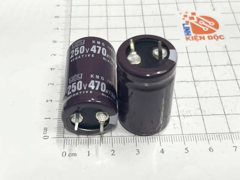 Tụ lọc nguồn NIPPON KMM 470uF 250V 25x35mm