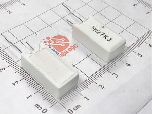 Điện trở sứ 5W 27K chân đứng-1