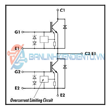 Sơ đồ mạch tương đương 2MBI200NR-060A-01