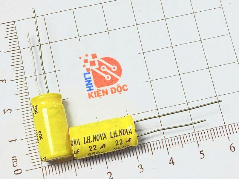 Tụ hoá LH.NOVA 22uF 250V 105 độ 10x20mm