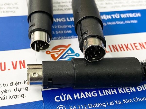 Đầu Mini DIN Đực 8 Chân