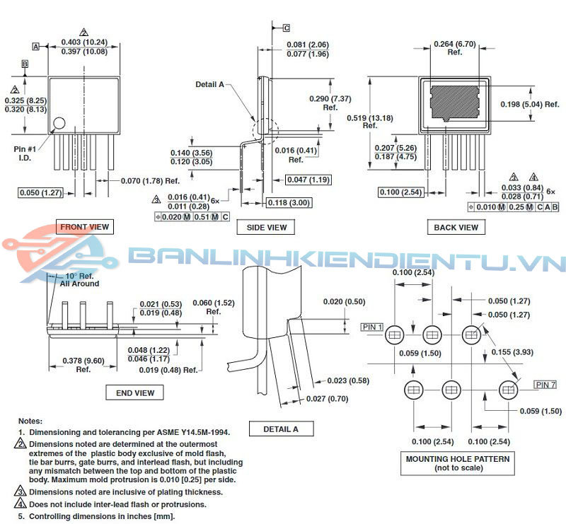 Kích thước TOP269EG
