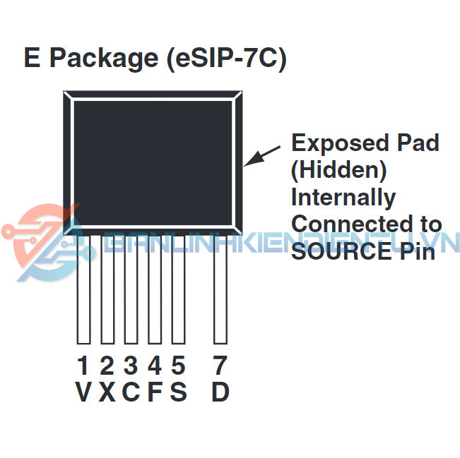 Sơ đồ chân TOP269EG