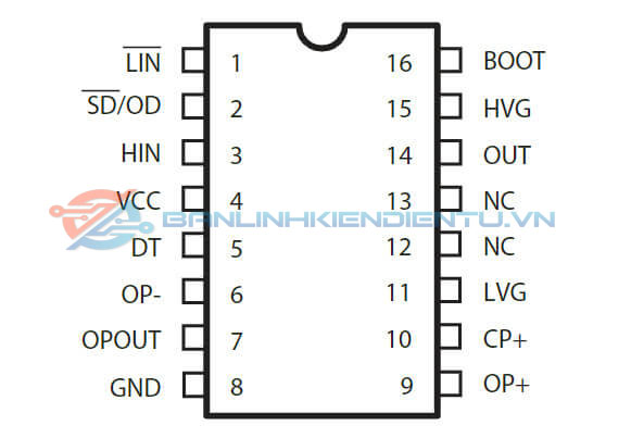 Sơ đồ chân L6390D
