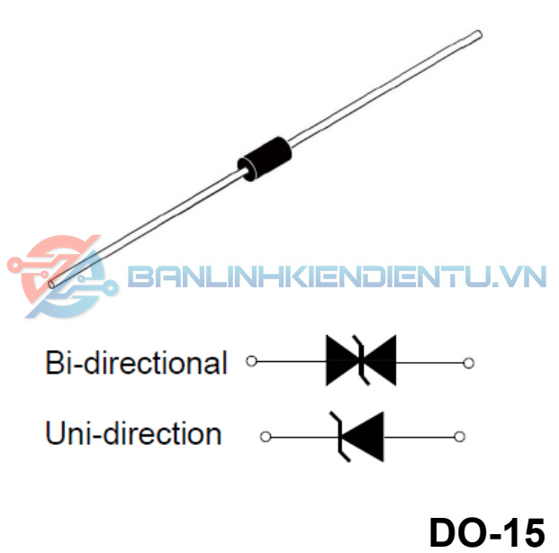 Sơ đồ cấu tạo P6KE30CA