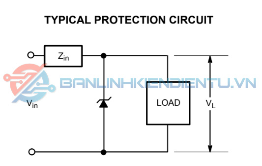 Sơ đồ mạch bảo vệ điển hình 1.5KE220CA
