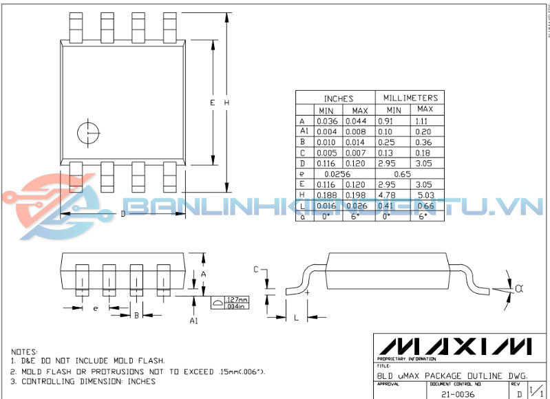 Kích thước IR2127S