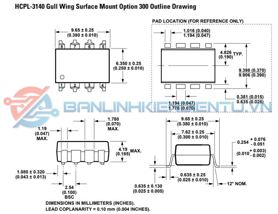 Kích thước ACPL-790A