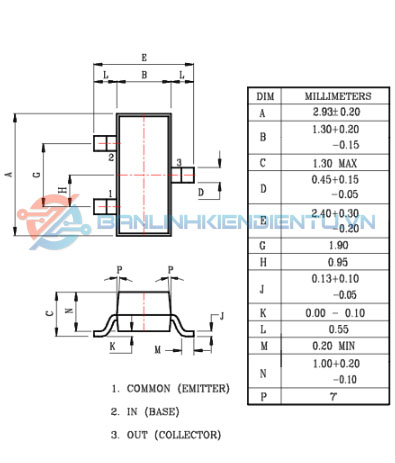 Kích thước KRC102S
