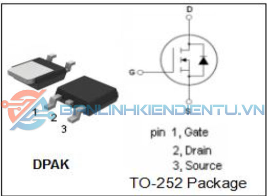 sơ đồ chân IPD78CN10N