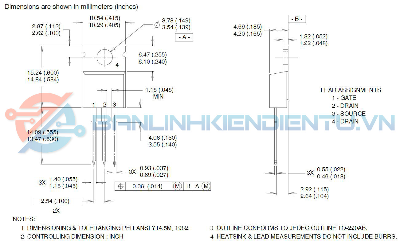 Kích thước BTA16-600B