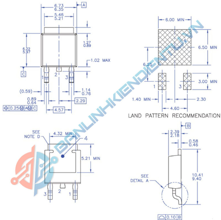 Kích thước IRF3710S