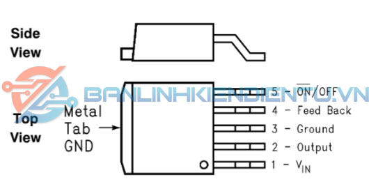 Sơ đồ chân LM2596