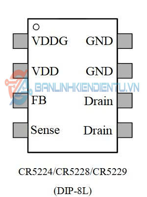 Sơ đồ mô tả chân CR5224