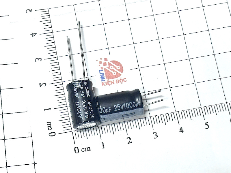 Tụ hóa 1000uF 25V AISHI 10x16mm