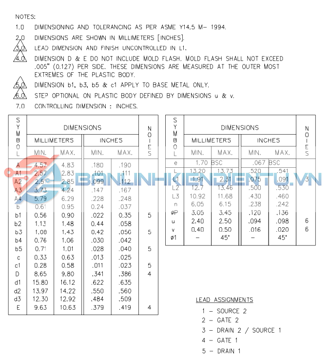 kích thước của IRFI4020H.1