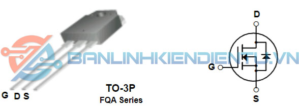 sơ đồ chân FQA70N10