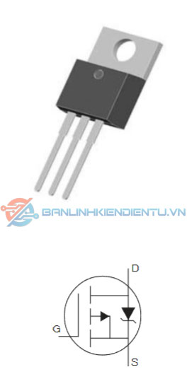 sơ đồ chân IRF9Z34N