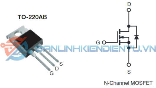 sơ đồ chân IRFBG30