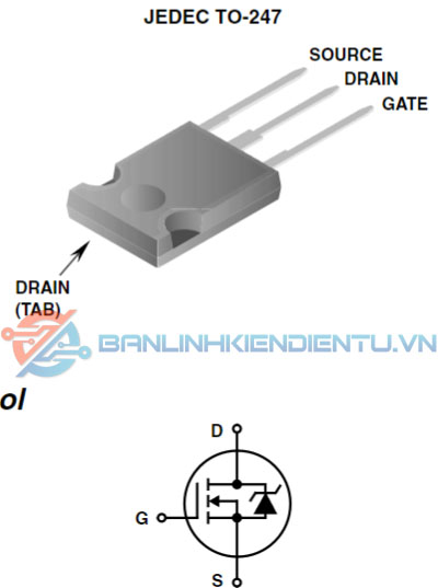 sơ đồ chân IRFP150N