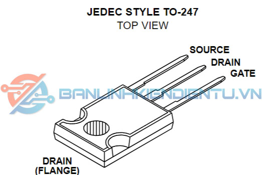 sơ đồ chân IRFP350